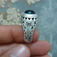 انگشتر نقره عقیق مشکی دست ساز عیار بالا|جواهرات|قم, شهرک مهدیه (مدرس)|دیوار