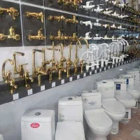 لـوله وشیرآب طلایی +سفیدو مشکی