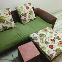 مبل دو نفره با جلو مبلی|مبلمان خانگی و میز عسلی|رشت, نظری|دیوار