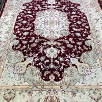 جفت۶متری نقشه بهشتی متن شرابی رج۴۰ گل ابریشم