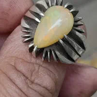 انگشتر نقره اوپال هشت چنگ زنجان فرشاد