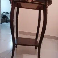 میز تلفن چوبی