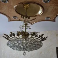 ۲ عدد لوستر برنجی ۸ لامپ