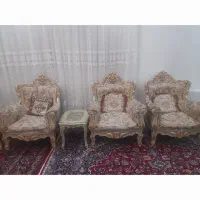 ست کامل مبلمان تمام گردوی سلطنتی و نهارخوری بوفه