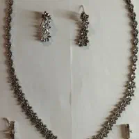 نیم ست نقره مدل ROZ