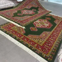 فرش دستباف (بساک)جفت۹۰ درصد  ۶ متری قشقایی|فرش|مشکین‌دشت, |دیوار