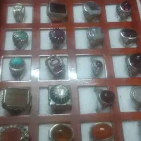 انگشترهای نقره دستساز کارهای زیبا وجواهری