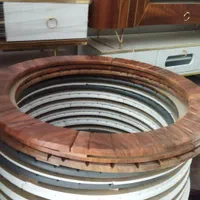 آینه گرد با قاب ام دی اف وکیوم|آینه|فردیس, انبار نفت|دیوار