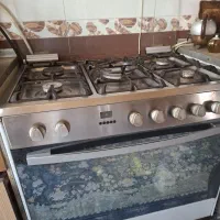 گاز 5 شعله فردار وجوجه گردان دیجیتال اسنوا