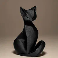 مجسمه دکوری گربه سیاه