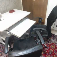 میز کامپیوتر و دو صندلی ارزون