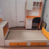 ست میزتحریر کتابخانه و تخت نوجوان