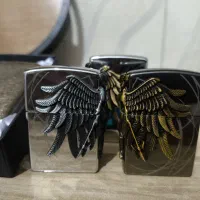 فندک سنگی اصل و جاسیکاری فلزی طرح دار|کلکسیون و سرگرمی|شادگان, |دیوار