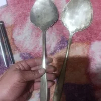 سماور ذغالی نیم لیتری کفگیر ورشو کهنه