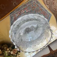 اکاسه و بشقاب کریستال گل مرغی گلدان و شکلات خوری|ظروف سرو و پذیرایی|تهران, شهرک گلها|دیوار