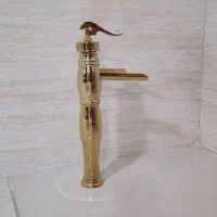 شیر پایه بلند طلایی و سنگین|لوازم سرویس بهداشتی|سهند, |دیوار