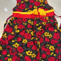 پیراهن دخترانه گل دار یلدایی