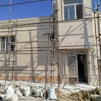 کاشیکاری ،سنگکاری نما و پارکینگ .راه پله