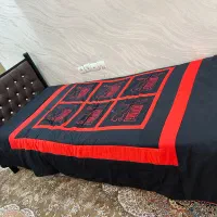 تخت یک نفره به همراه تشک و رو تختی و رو بالشتی ست