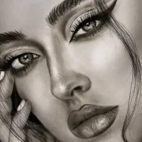 اموزش نقاشی سیاه قلم سفارش چهره پذیرفته میشود