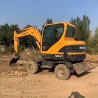 مینی بیل هیوندا r60 لاستیکی