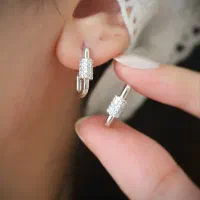 گوشواره نقره اصل ایتالیایی