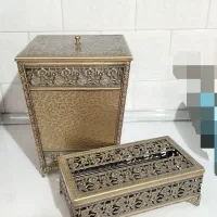 ست سطل و جا دستمال کاغذی