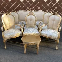 مبل استیل9نقره تاجدارکلاسیک مدل*(صدفی)*