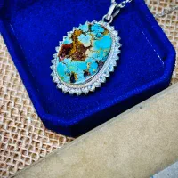 ۳ عدد گردن بند فیروزه نیشابوری