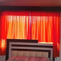 ۶عدد پرده حریرجنس حریر چروک درحدنو