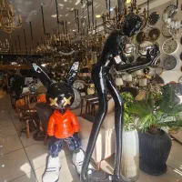 مجسمه آباژور کنارسالنی فایبر گلاس رنگ خودرو