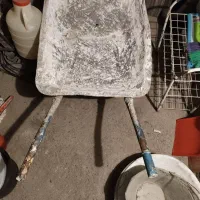 فرغون با سطل و تشک و صفحه برش سنگ|ابزارآلات|ماکو, |دیوار