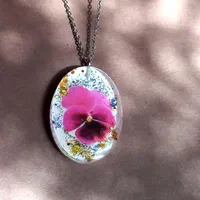 گردنبند دستساز رزینی عمده و تکی