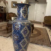 گلدان انتیک بزرگ طلاکوب