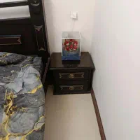 تخت دو نفره دست ساز چوب راش|تخت و سرویس خواب|گرمدره, |دیوار