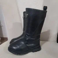 بوت بچگانه چرم با تودوزی پشمی|کفش و لباس بچه|بروجن, |دیوار