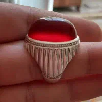 انگشتر فدیوم مهدی جدی عقیق سرخ