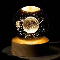 چراغ خواب کهکشانی گوی شیشه ای عمده تکی «امید دکور»