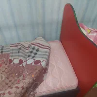 تخت بچگانه به همراه تشک کم کار