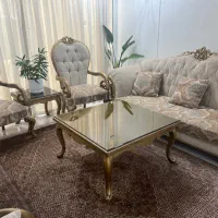 مبل ۷ نفره کلاسیک چوب راش سندبلاست شده