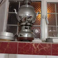 کلمن شیشه ای و سماور سالم