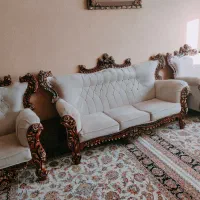 فروش مبل سلطنتی بدون هیچ ایرادی و کاملا سالم|مبلمان خانگی و میز عسلی|پرند, فاز ۵|دیوار