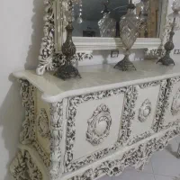 آیینه کنسول چوب گردو اصل
