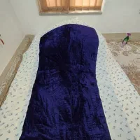 لحاف مخمل بنفش