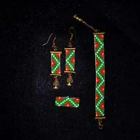 صنایع دستی(دستبند ، گوشواره و انگشتر میوکی دستساز)