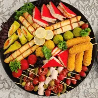 فینگر فود/سینی مزه/شام/انواع پک