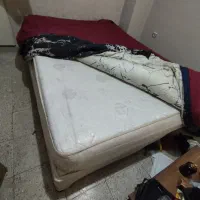 تختخواب دونفره ۱۴۰ در ۲متر با دو روتختی و یک بالش|تخت و سرویس خواب|کرج, شاهین‌ویلا|دیوار