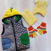 پافر بچگانه با شال کلاه