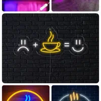 تابلو نئونی خاص برای کافه اتاق مغازه ساخت سفارشی|ریسه و چراغ تزئینی|اصفهان, پروین|دیوار