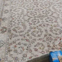 فرش ۱۲ متری گل برجسته زمینه روشن ( پنککی)|فرش|ری, دولتآباد|دیوار